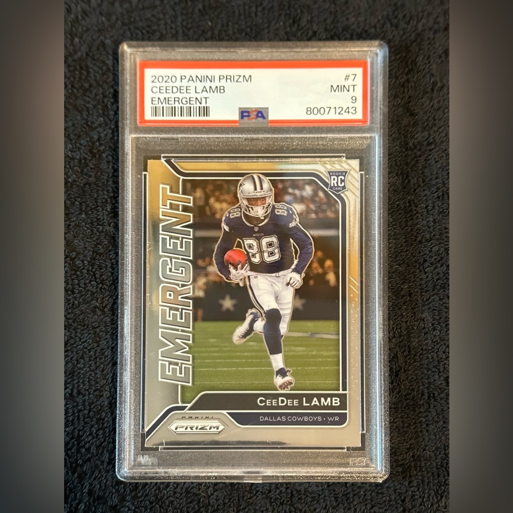 2020 PANINI PRIZM EMERGENT
CEEDEE LAMB
PSA Mint 9